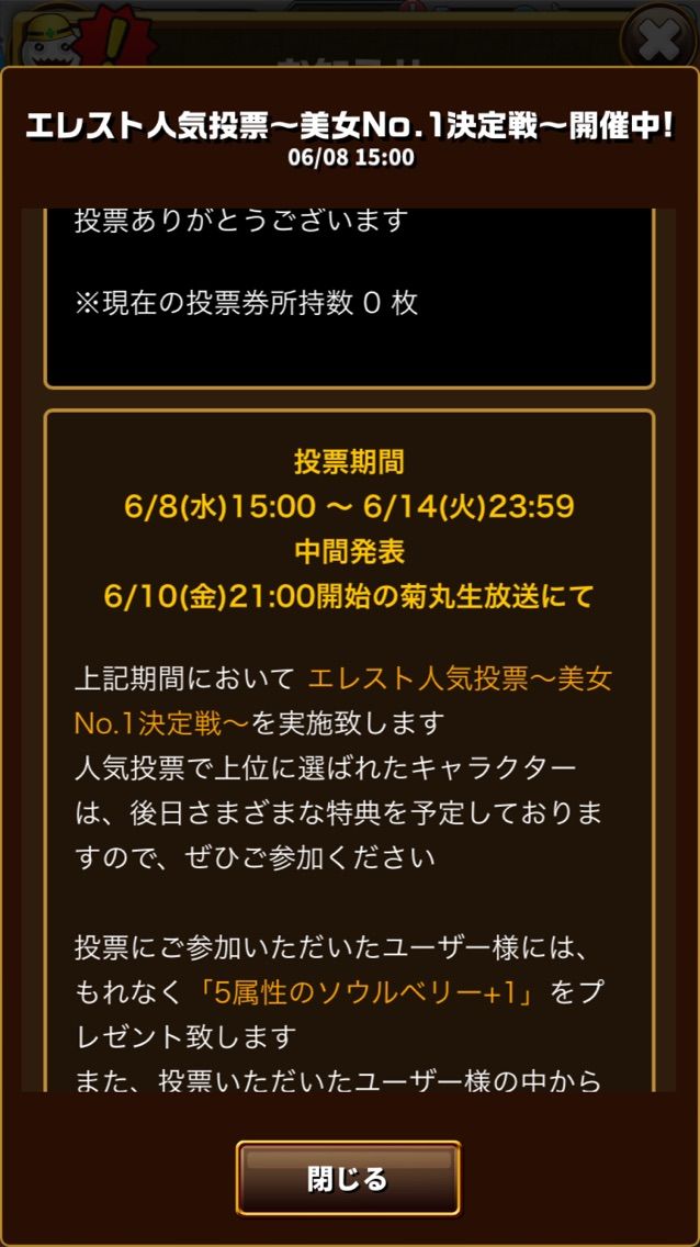 エレスト 美女no1決定戦開催 なにに入れた まぁぼのエレスト研究所
