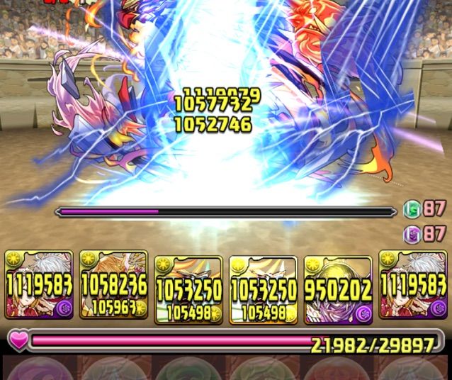 ポルックス カストルで闘技場に挑戦 ５とは思えない強さ まぁぼのパズドラ研究所