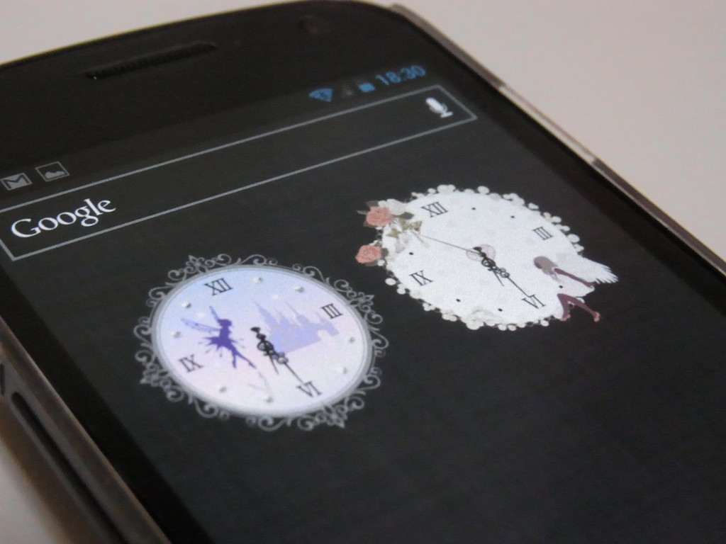 キュート 大人ガーリー フェミニン 時計をチェンジして女子力アップ Sweet 秒針つきアナログ時計ウィジェット Free Androidアプリ S Max