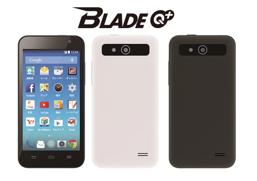 ソフトバンク 4 5インチサイズのzte製androidスマホ Blade Q を発表 プリペイドサービス専用で 初の4g対応ーー4月以降に発売予定 S Max