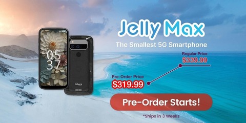【美品】Uniherz JellyMax 5G スマートフォン本体 Unihertz Jelly Max - 最小の 5G スマートフォン