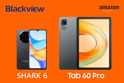5G対応スマホ「Blackview SHARK 6」や4G対応タブレット