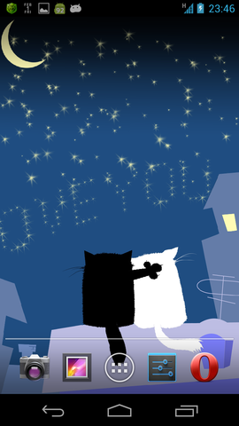ネコ好きにはたまらない バレンタイン向けの癒し系ライブ壁紙 猫のバレンタインlwp無料 Androidアプリ ガジェット通信 Getnews