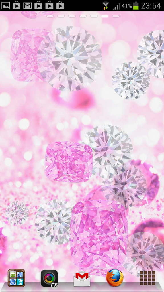 スマホのホーム画面に キラフワ なダイヤモンドを散りばめよう ライブ壁紙 ピンクダイヤモンドライブ壁紙 Androidアプリ S Max