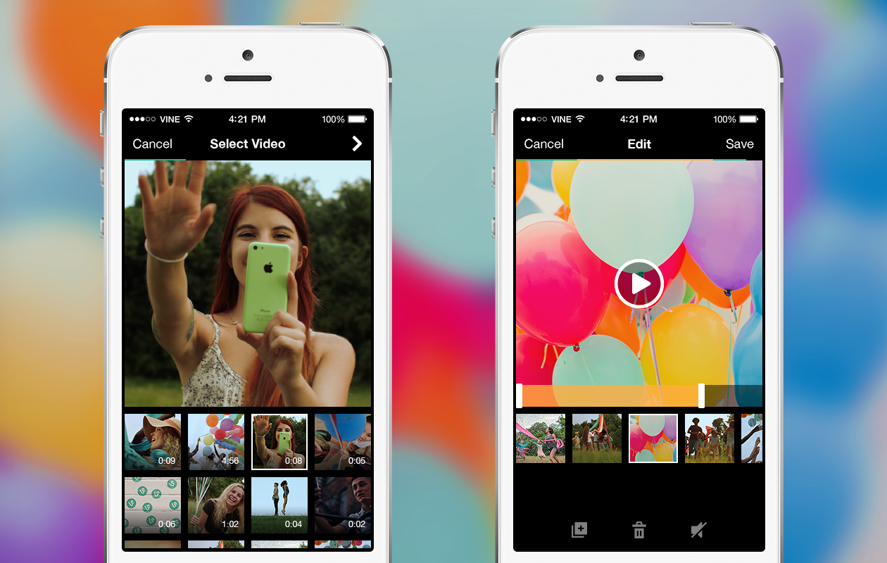スマホなど向け6秒ループムービーアプリ Vine が他のカメラアプリなどで撮影した保存してある動画の投稿に対応 まずはios向けがリリース Android向けも近日中にアップデート予定 S Max スマホなど向け6秒ループムービーアプリ Vine が他のカメラアプリなどで撮影した保存してある動画の投稿に対応 まずはios向けがリリース Android向けも近日中にアップデート予定 S Max