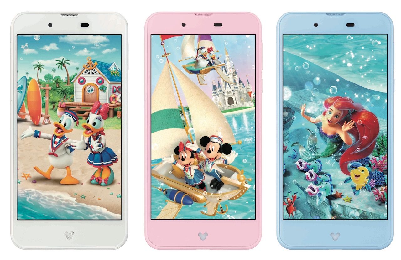 Nttドコモ ディズニースマホ Disney Mobile On Docomo Dm 01j の新色ホワイトを7月28日に発売 夏がテーマで 背面がシリーズ初のドナルド デイジーに S Max