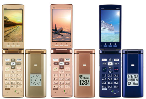 Kddi 4g Lteやvolteに対応したau向け折りたたみ型携帯電話 かんたんケータイ Kyf32 を発表 防水 防塵 耐衝撃で 7月30日発売 S Max