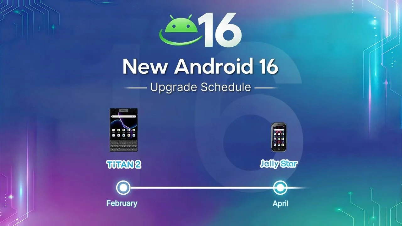 UnihertzがAndroid 16のOSアップデート提供時期を案内！フルキーボード搭載スマホ「Titan 2」は2月、超小型スマホ「Jelly  Star」は4月 - ライブドアニュース