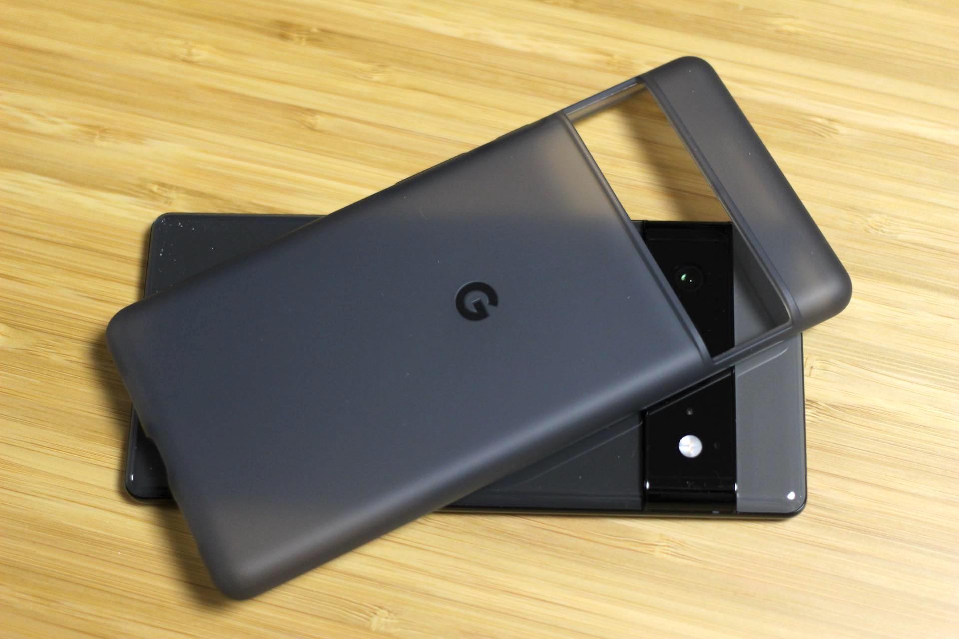 Google Pixel6a 純正ケース チャコール