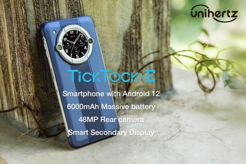 背面サブディスプレイ搭載！Unihert TickTock-E 開封レビュー】 背面サブスクリーン搭載スマホ「Tick Tock E