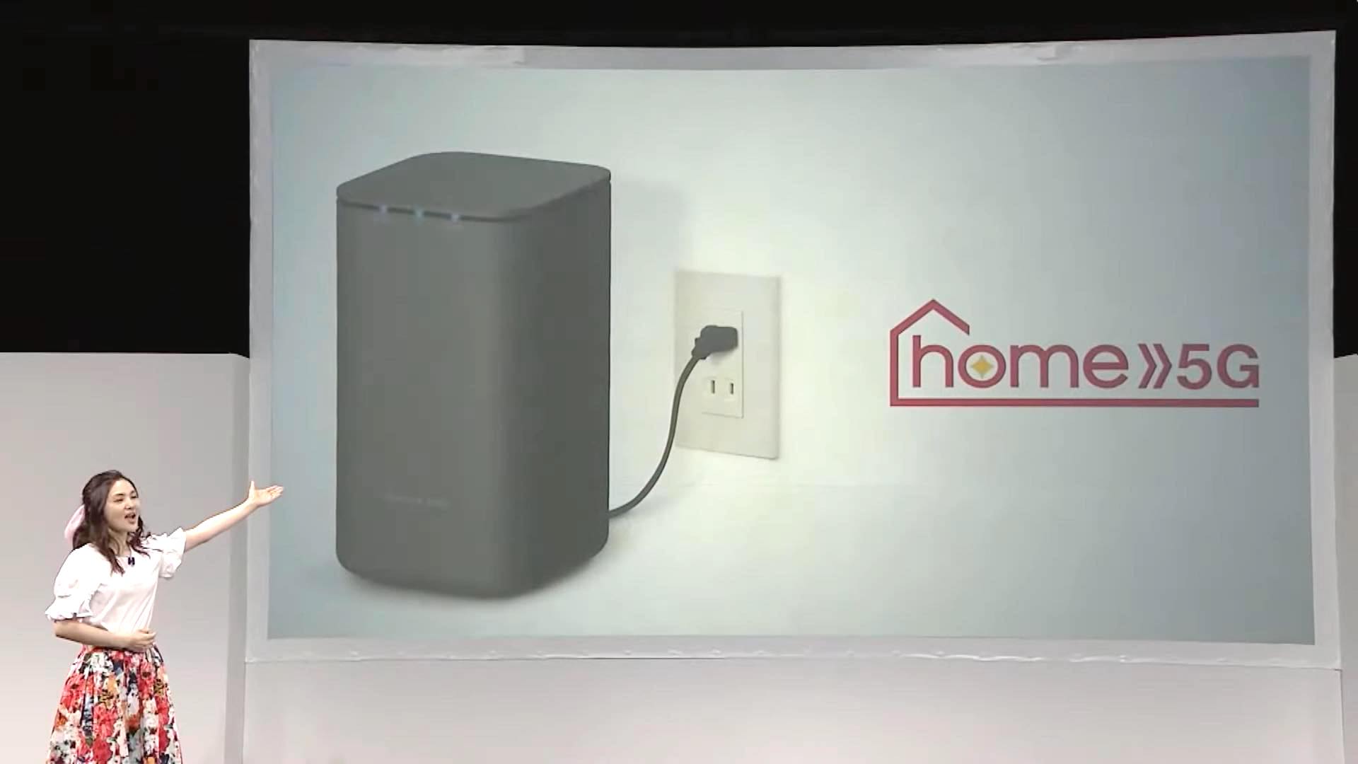 DOCOMO home5G  HR01 ルーター　ダークグレー