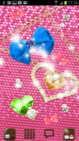 りぼんはピンク ハートはブルー 好きな色でスマホ画面をキラキラにしてhappy気分になろう Twinkle ライブ壁紙 Free Androidアプリ ガジェット通信 Getnews