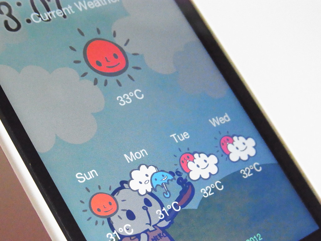 しっぽがドーナツ めっちゃかわいいドーナツ猫の1日をチェックして癒されよう 天気予報もチェックできて一石二鳥な癒し系実用アプリ Ajclock Iphoneアプリ S Max