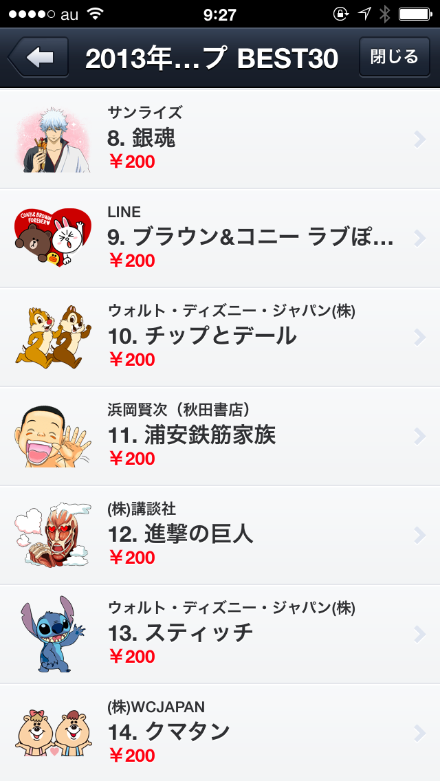 Line Lineスタンプの13年best30を発表 新年挨拶 おめでとうline 用 Line Happy New Year スタンプも無料配信中 S Max