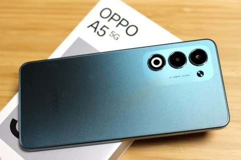 新エントリースマホ「OPPO A5 5G」の外観や同梱品、基本機能などを写真