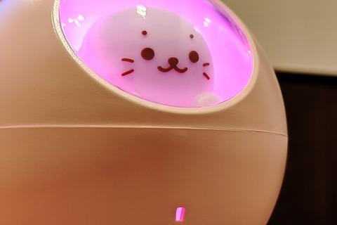 しろたん　卓上加湿器　7色LEDライト しろたん 卓上加湿器 7色LEDライト - メルカリ