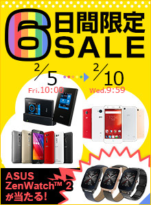 2016 6日間限定SALE