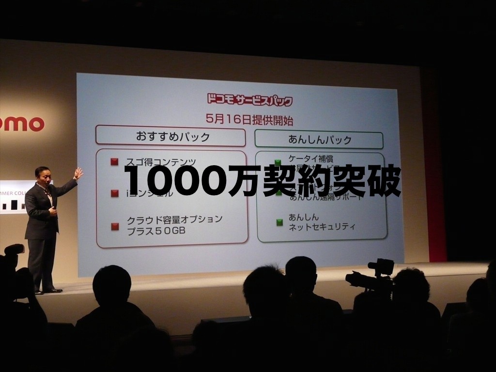 Nttドコモ スマホ向けサービス おすすめパック と あんしんパック の合計契約数が1000万を突破と発表 S Max