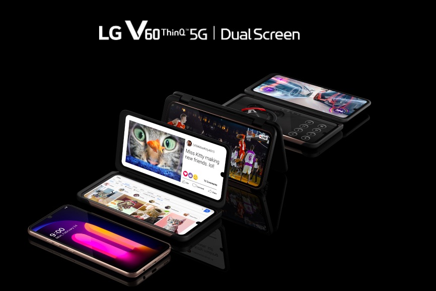 LG V60 ThinQ 5G  デュアルスクリーン