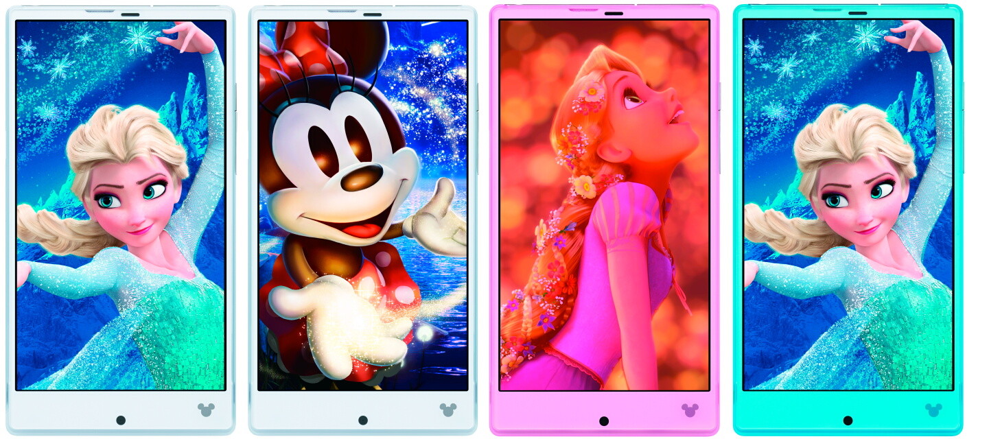 Nttドコモ 5 5インチフレームレスデザインのディズニースマホ Disney Mobile On Docomo Sh 02g を発表 アナと雪の女王 の Let It Go に合わせて光るイルミなど搭載 S Max