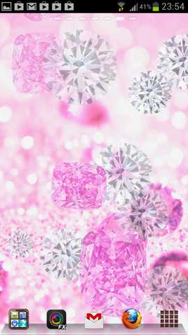 スマホのホーム画面に キラフワ なダイヤモンドを散りばめよう ライブ壁紙 ピンクダイヤモンドライブ壁紙 Androidアプリ ガジェット通信 Getnews