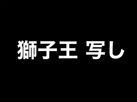 獅子王の写し