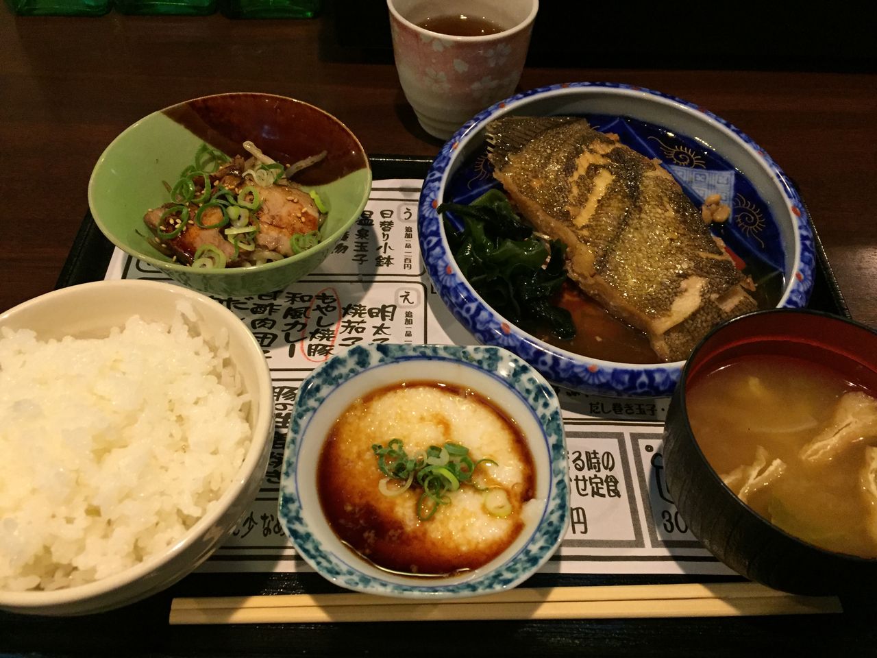 大阪本町 うえの 煮魚定食 グルめぐろの食べ歩き
