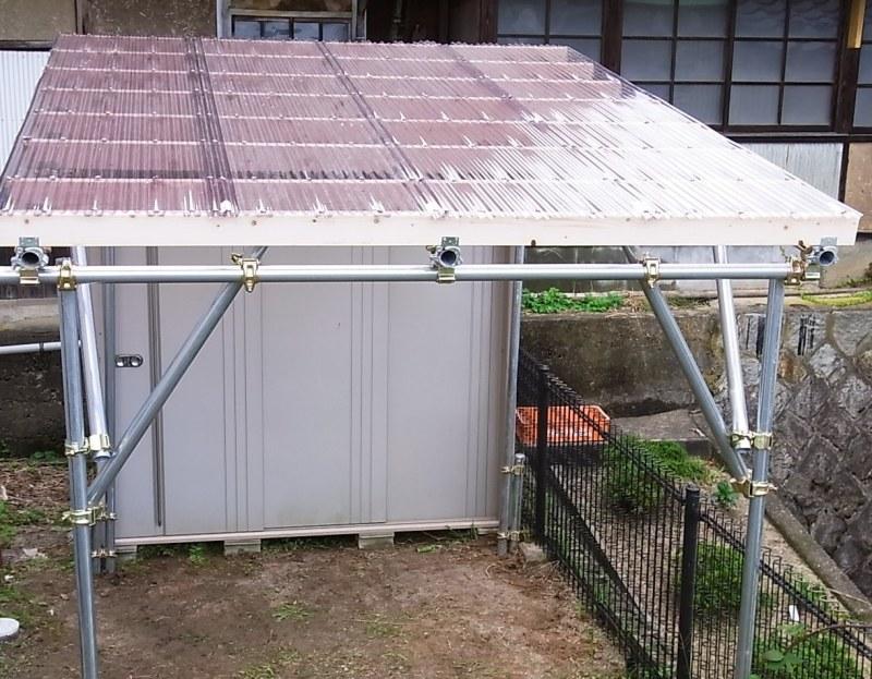 ｄｉｙ単管パイプで小屋作り いざ制作 ｄｉｙやってみよう 単管パイプで小屋ガレージ作り