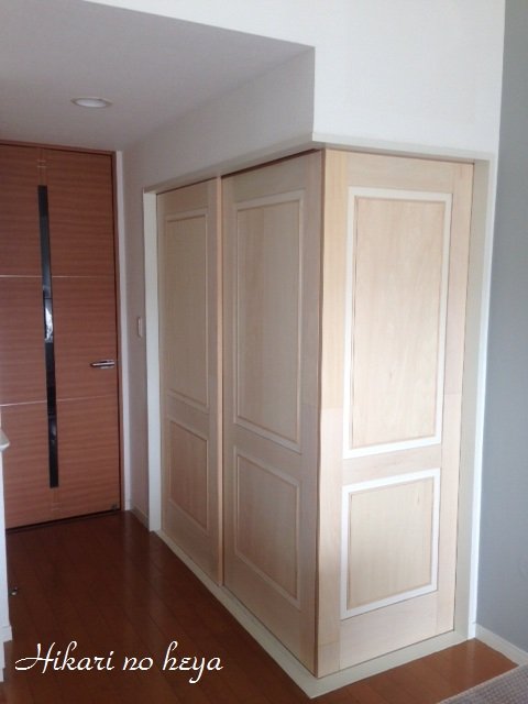 和風の引き戸 ふすま を洋風に １ ヒカリの部屋