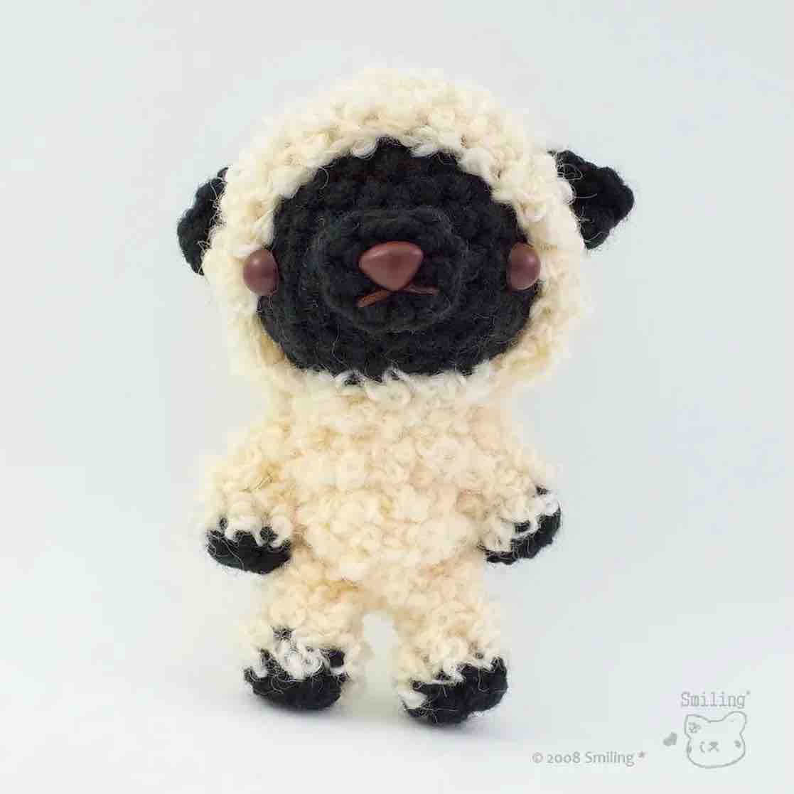 新作 ミルク色の羊さんꮚ ﻌ ꮚ Smiling Photo Handmade 3
