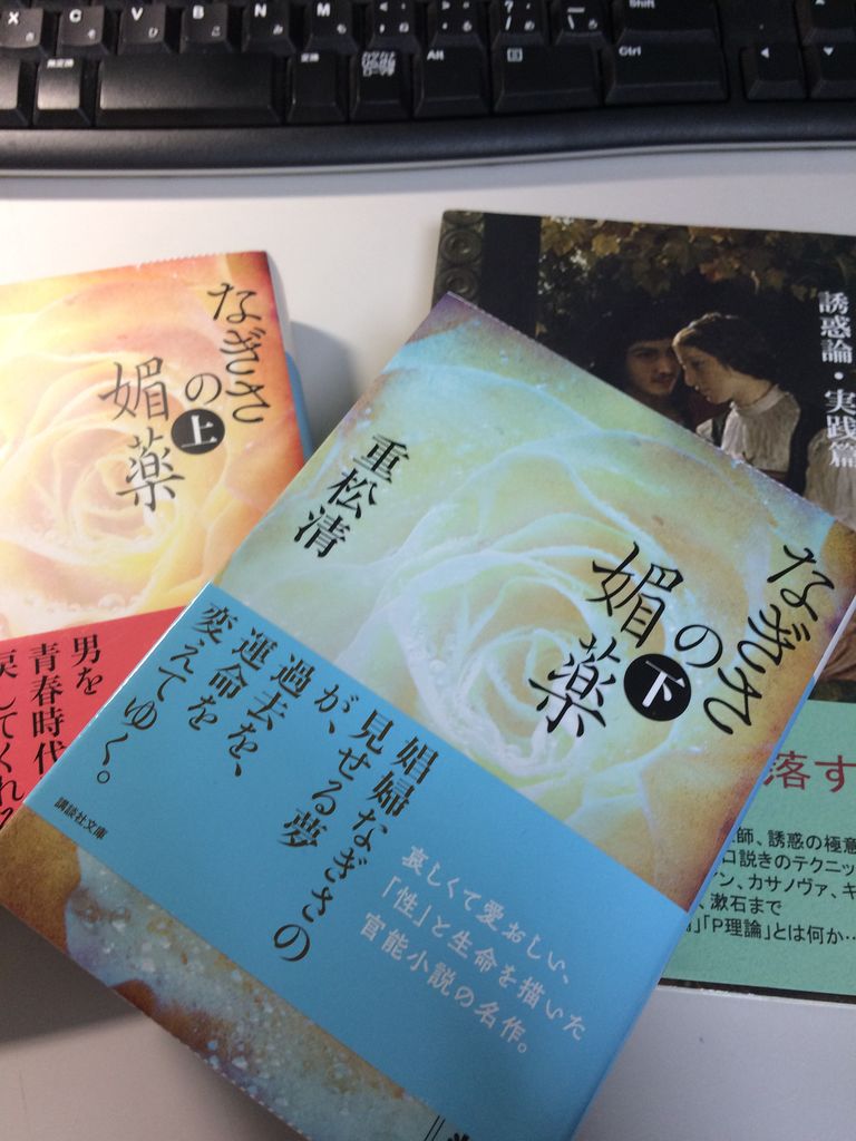 第501歩『なぎさの媚薬（上・下）重松清著、講談社文庫 : 自宅で