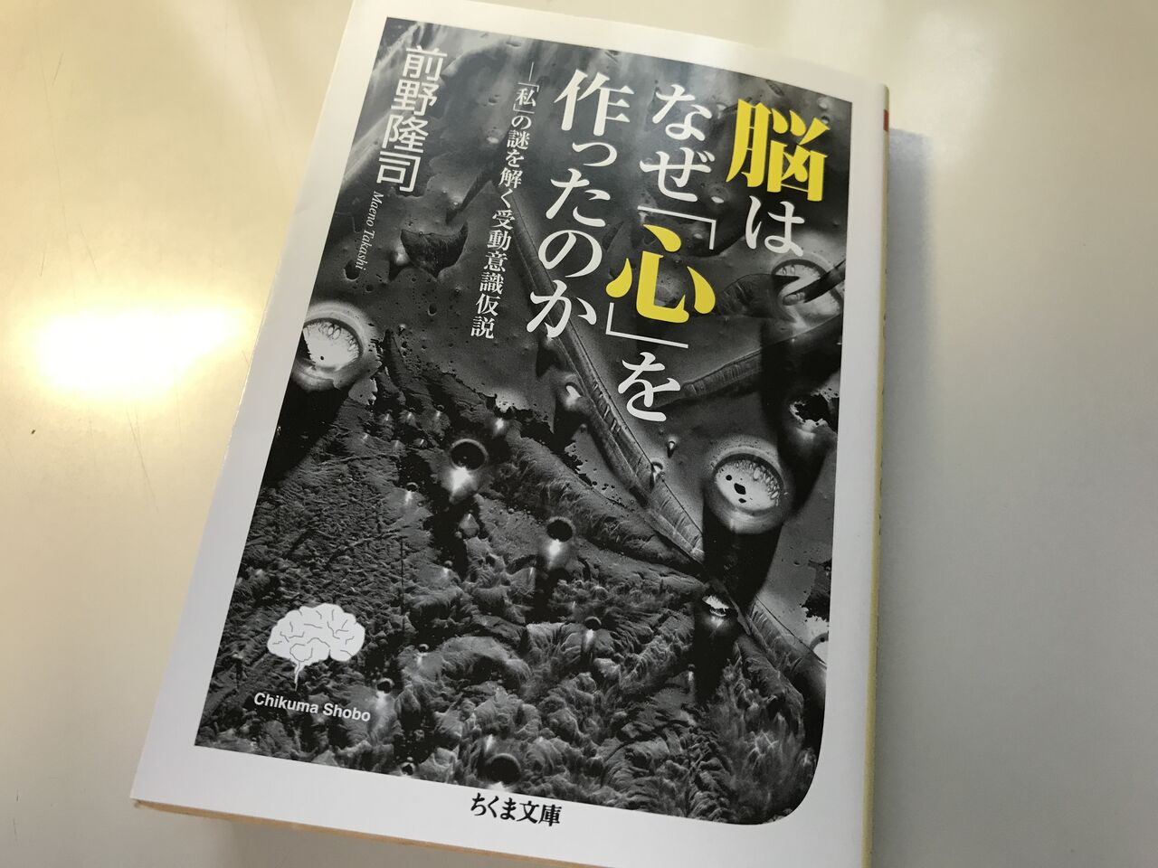 第534歩 脳はなぜ 心 を作ったのか 私 の謎を解く受動意識仮説 前野隆司著 ちくま文庫 自宅で立ち読み 東京ビブリオバトルバイリンガルを主催する大嶋友秀がすすめる本のブログ