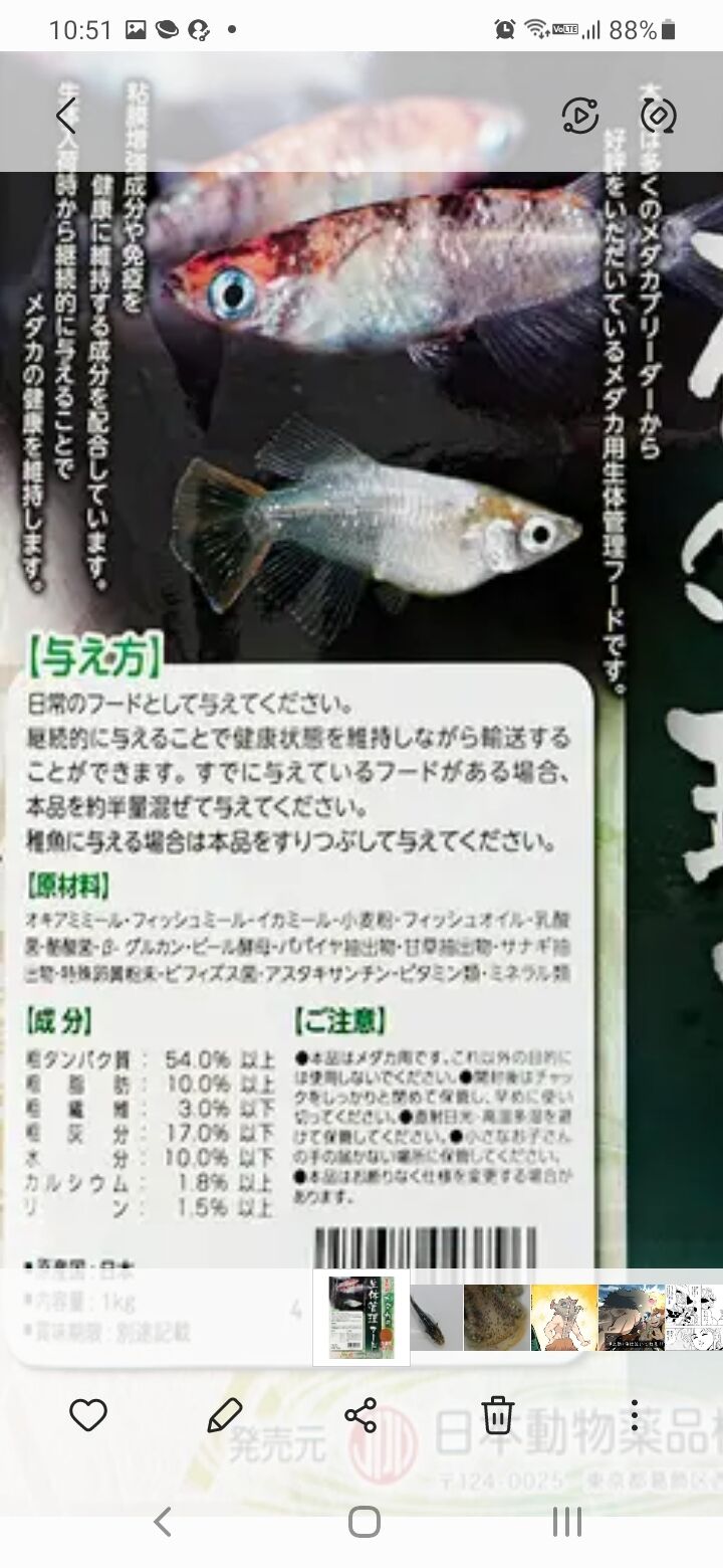 エサは水温と成分を必ず確認 ハイグロウと生体管理フード比較 凸凹めだか凸凹