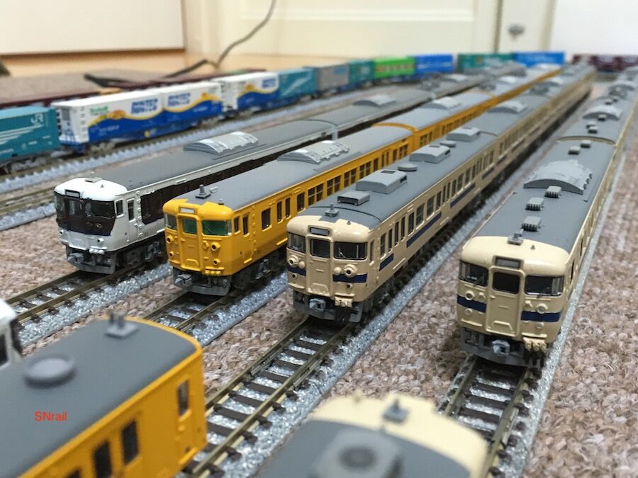 Nゲージ113系広島色 在籍車両紹介6 113／115系広セキH-01編成 : SN総合車両所