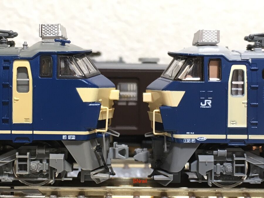 TOMIX 新旧のEF66-0比較と旧製品生き残りのための悪あがき加工 TOMIX 新旧のEF66-0比較と旧製品生き残りのための悪あがき加工