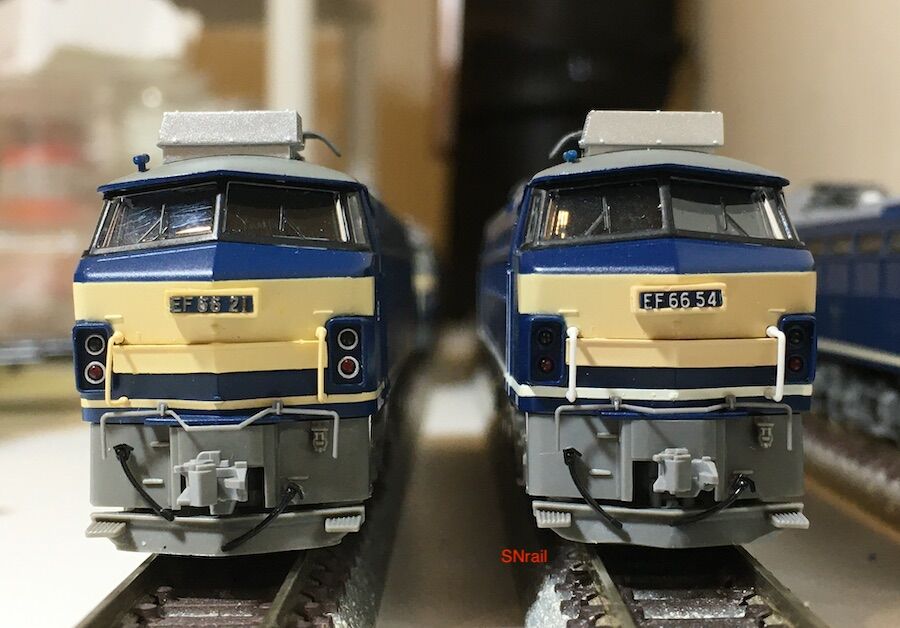 TOMIX 新旧のEF66-0比較と旧製品生き残りのための悪あがき加工 TOMIX 新旧のEF66-0比較と旧製品生き残りのための悪あがき加工