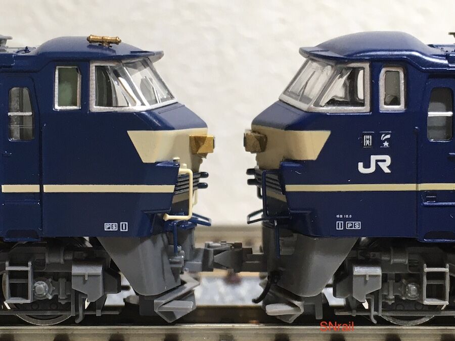 TOMIX EF66 36(精密加工品) TOMIX 新しいEF66 購入・小加工＋旧製品との比較 : SN総合車両所