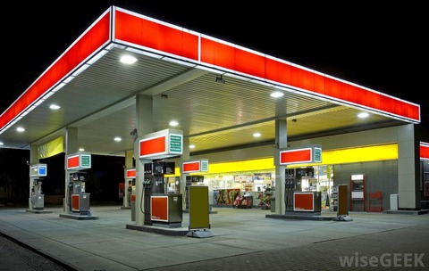 gas station