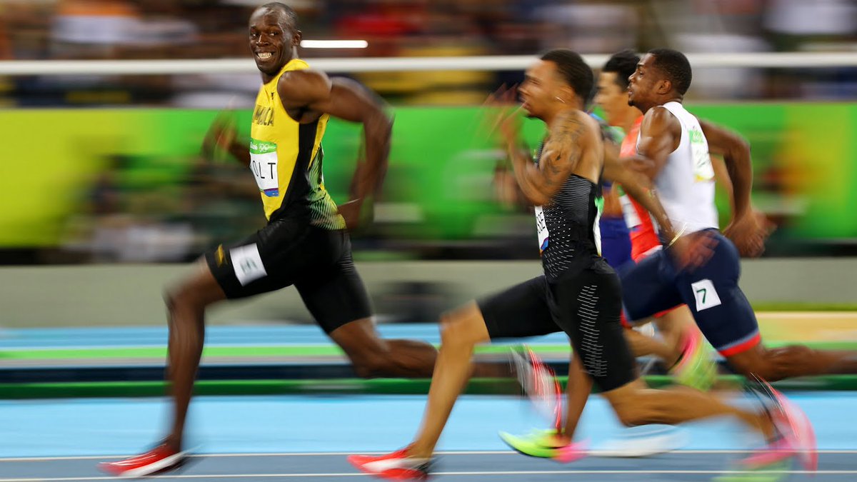 外国人 ウサイン ボルトがリオ五輪男子100m準決勝で ゴール直前に見せた表情がコレ 海外の反応 ふろぺじ 海外の反応