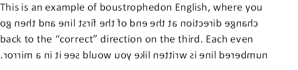 boustrophedon-english