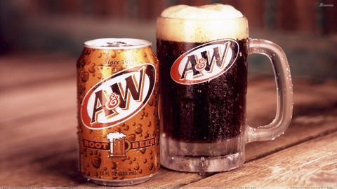 A And W Root Beer Can And Mug