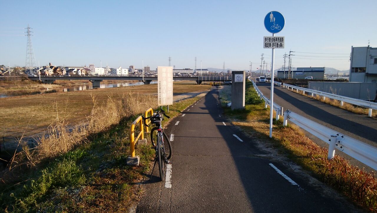 長瀬川沿いライド すぬうじいの赤面絵日記２