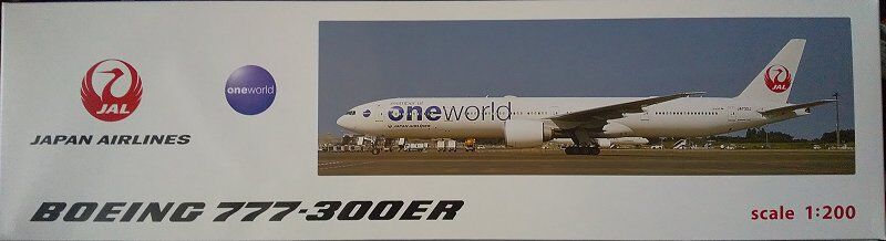 JALUX(EverRise)…1/200：B777-300ER JAL oneworld塗装 JA732J WiFi