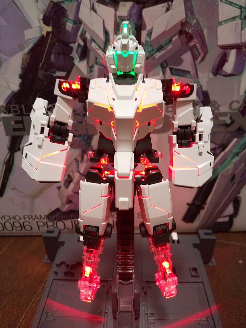 mgexユニコーンガンダム 組み立て途中 MGEX ユニコーンガンダム Ver.Ka