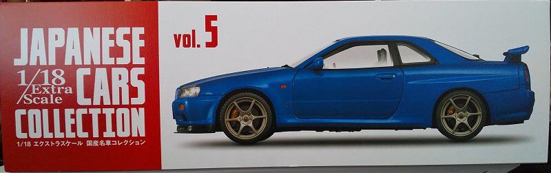 1/18　国産名車コレクション 日産 スカイライン GT-R R34 日産スカイライン GT-R (BNR34) の 1/18 スケールミニカーが CAMSHOP