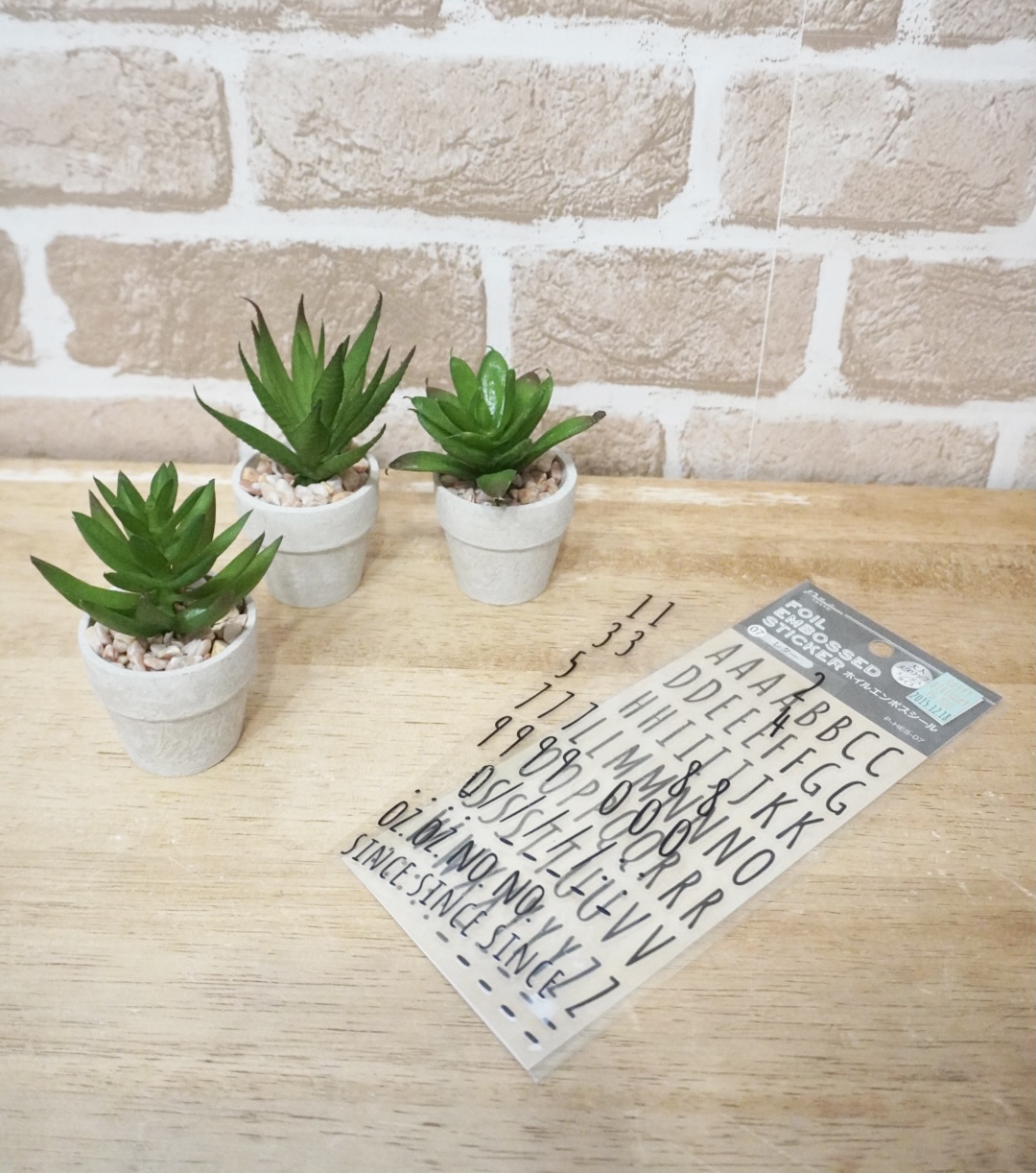 セリアのミニ多肉植物に貼るだけ ちょい足しアレンジ２パターン Elie S House Diy100均リメイカーエリィの暮らし レシピブログ Powered By ライブドアブログ