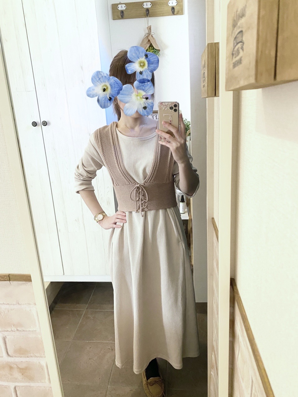 Gｕ 色違いで購入 優秀2wayニットビスチェ リブaラインワンピース Elie S House Diy100均リメイカーエリィの暮らし レシピブログ Powered By ライブドアブログ