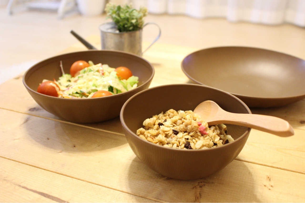 セリアのカフェっぽい木製風プラ食器 薄 軽で優秀 Elie S House Diy100均リメイカーエリィの暮らし レシピブログ Powered By ライブドアブログ