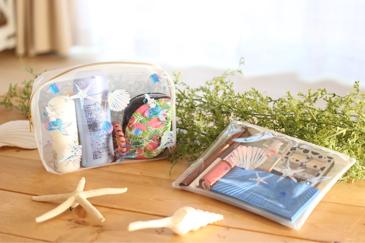 プール用ちょうど良い ダイソーの夏っぽポーチ Elie S House Diy100均リメイカーエリィの暮らし レシピブログ Powered By ライブドアブログ