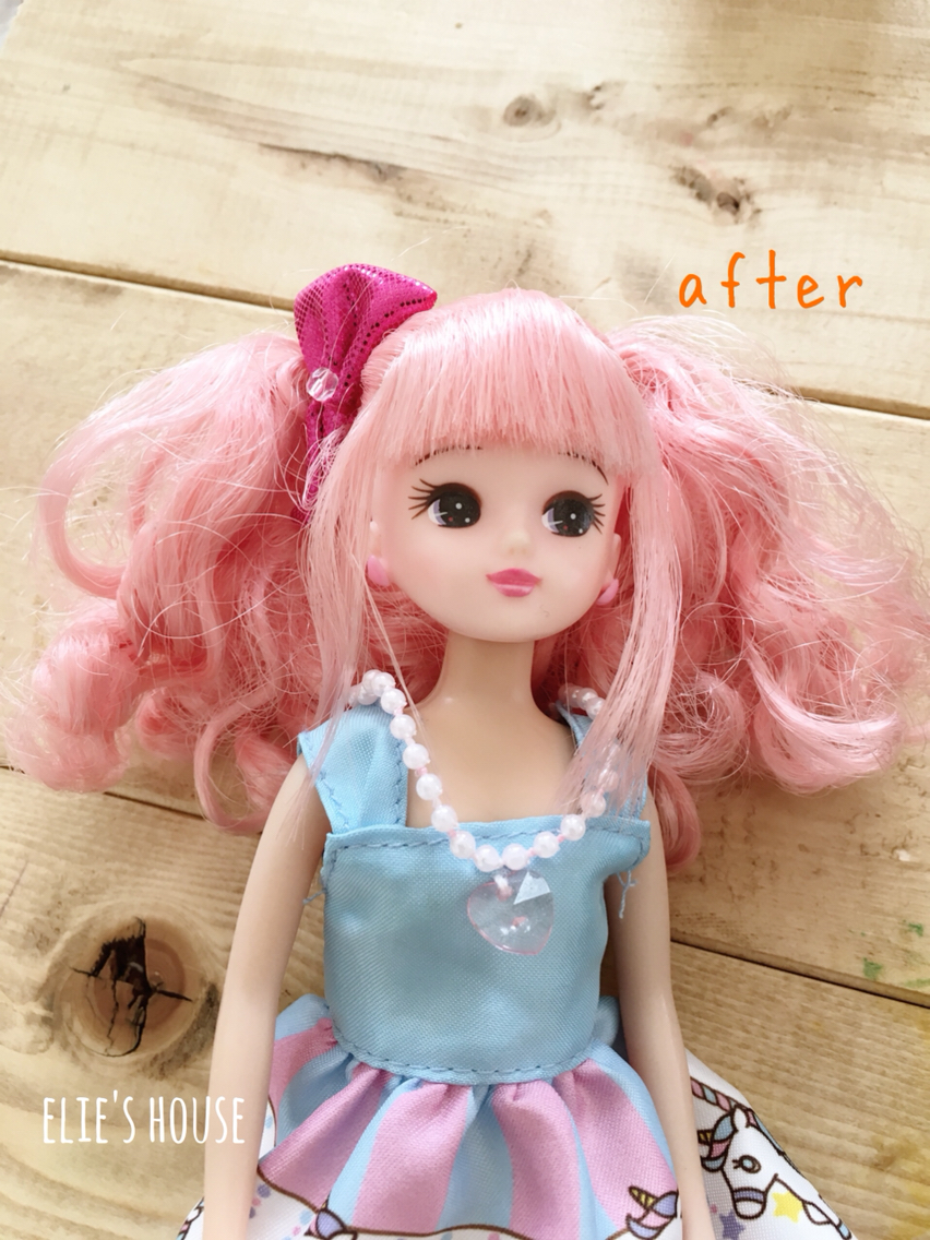 リカちゃんの絡んだ髪の毛をほどくライフハック Elie S House Diy100均リメイカーエリィの暮らし レシピブログ Powered By ライブドアブログ